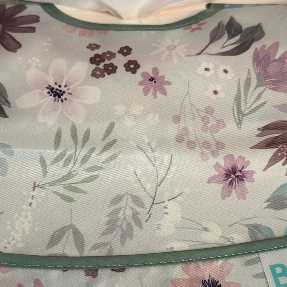 Bumkins Floral SuperBib 3-Pack Pink Green Love You Bunches